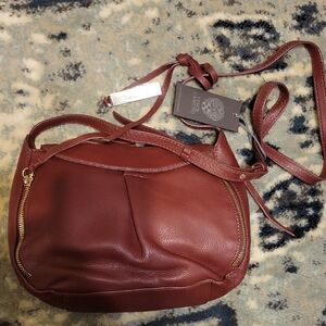 Vince Camuto Women's Cranberry Leather Crossbody